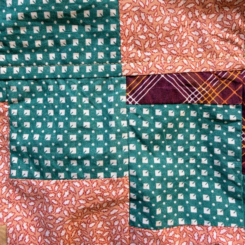 Diagonal Square Patchwork Shirt - image 3